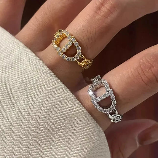 Veluna Eleganter Kristall Ring
