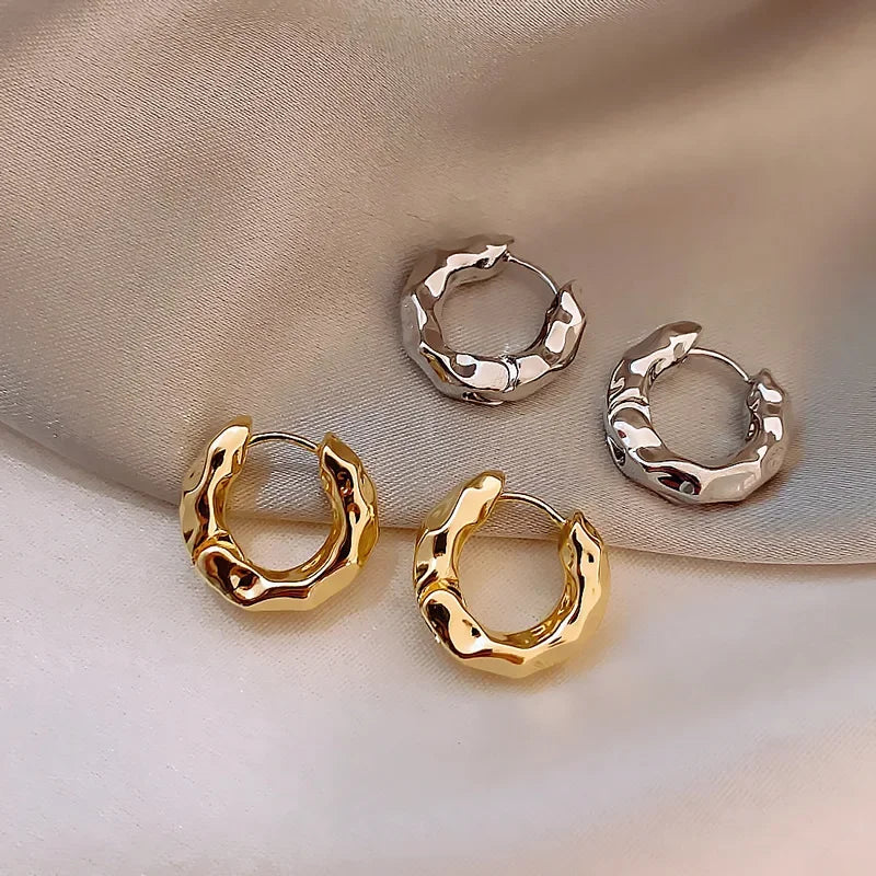 Veluna Sterling Silver Hoop Ohrringe – Elegante Damen Creolen