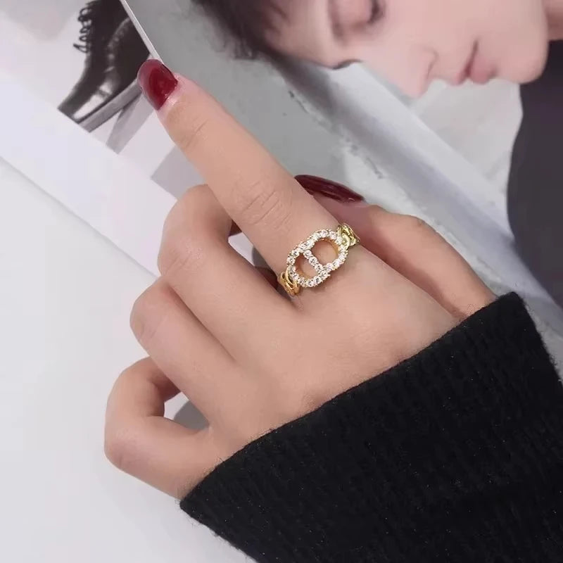 Veluna Eleganter Kristall Ring