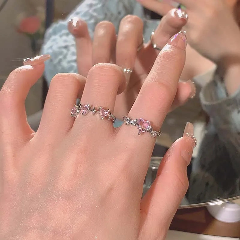 Veluna Stardust Ring – Zarter Kristallring für Damen