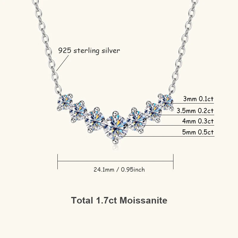 👉 Veluna Moissanite Elegance Halskette – Luxus Funkelnde Damenkette