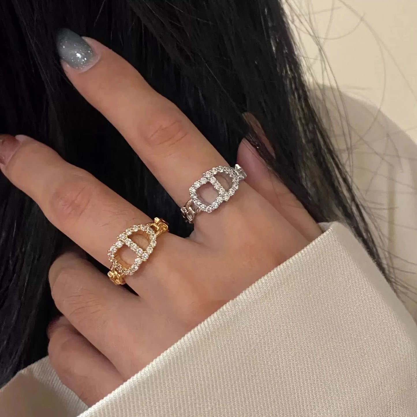 Veluna Eleganter Kristall Ring