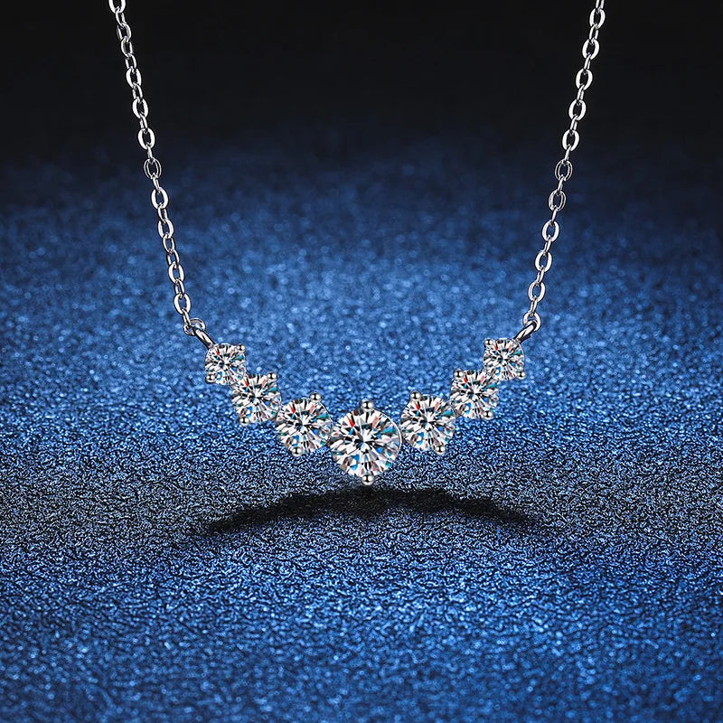 Veluna Moissanite Elegance Halskette – Funkelnde Luxus Damenkette