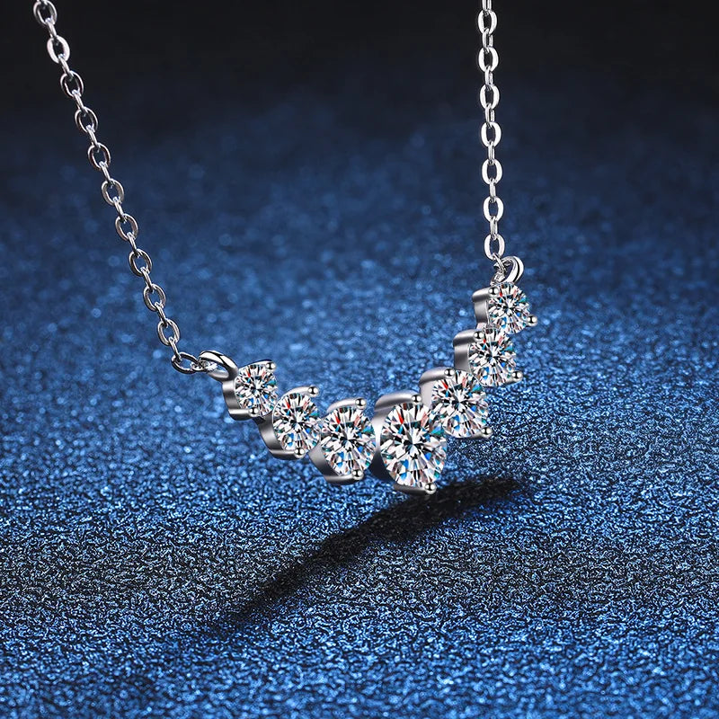 Veluna Moissanite Elegance Halskette – Funkelnde Luxus Damenkette