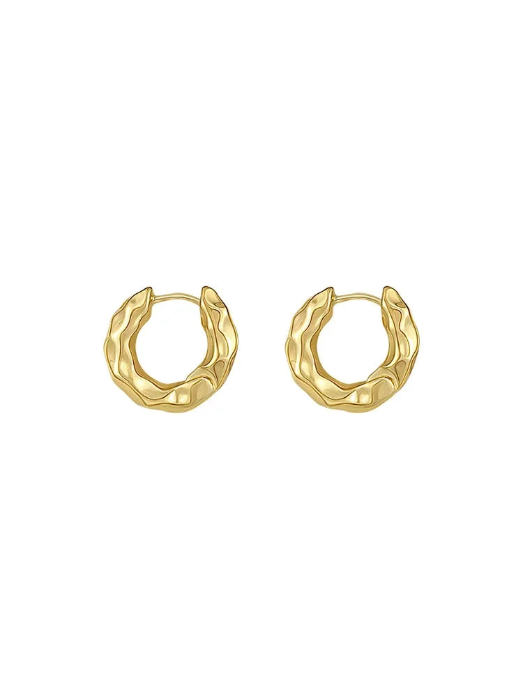Veluna Sterling Silver Hoop Ohrringe – Elegante Damen Creolen