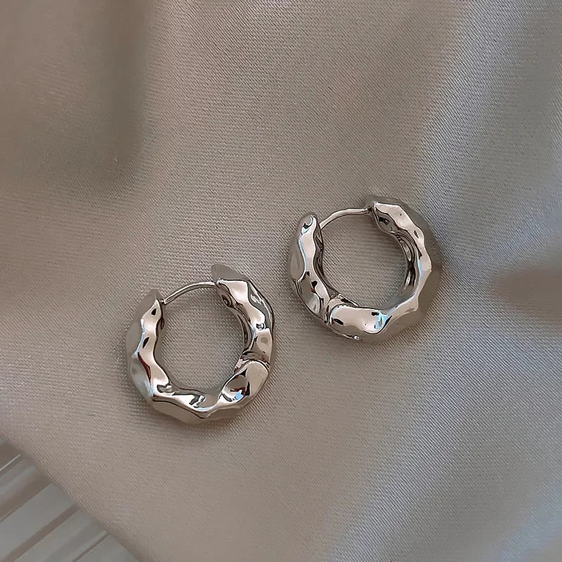 Veluna Sterling Silver Hoop Ohrringe – Elegante Damen Creolen