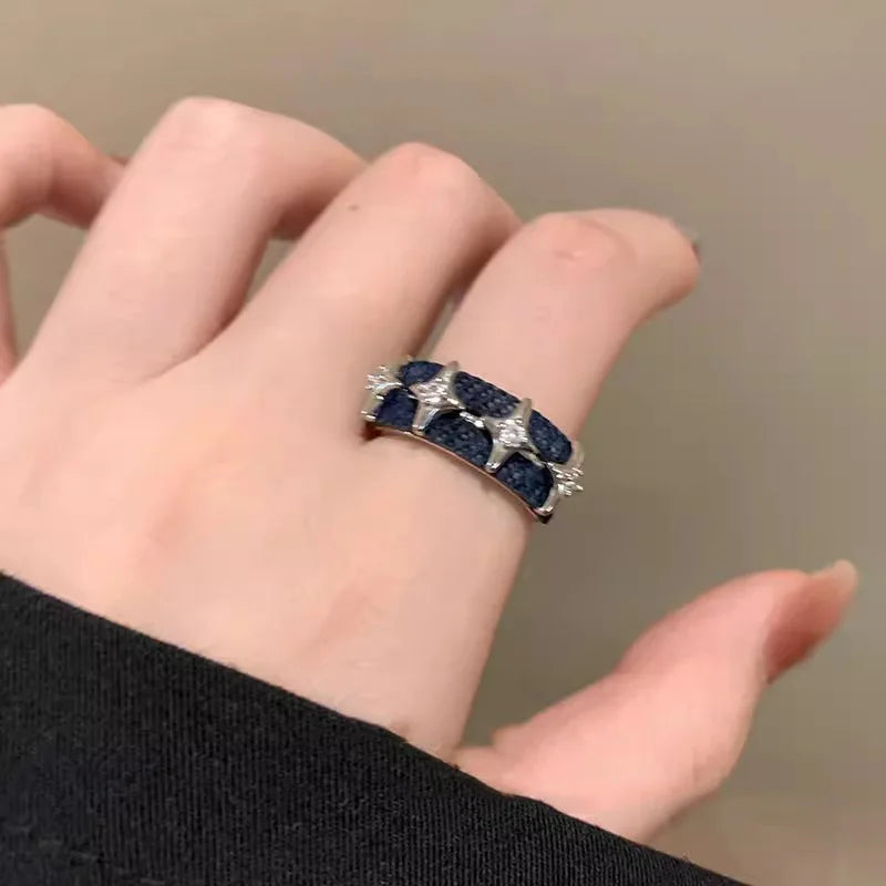 Veluna Stardust Ring – Zarter Kristallring für Damen